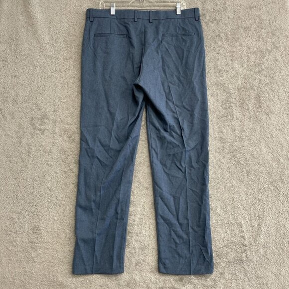 NWOT Kenneth Cole Men's 36x30 Techni-Cole Blue Dress Pants Polyester Blend - Picture 3 of 7
